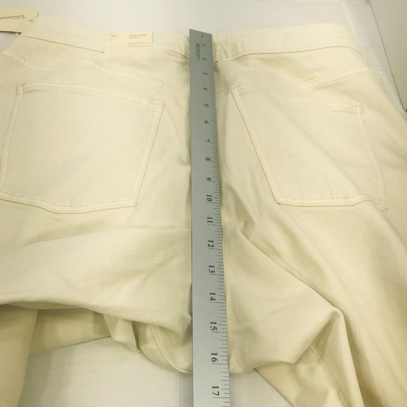 Universal Thread Women's Size 18 Reg High Rise Skinny Jeans Ecru New With Tags - Picture 12 of 15